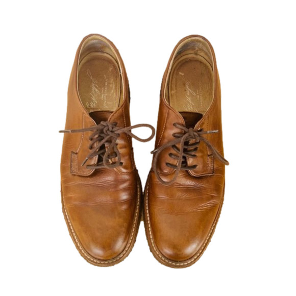 Frye Other - FRYE James Crepe Brown Leather Plain Toe Oxfords Shoes, Sz 10